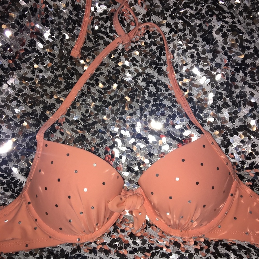 LAST CHANCE!! Pink/coral aerie bikini top